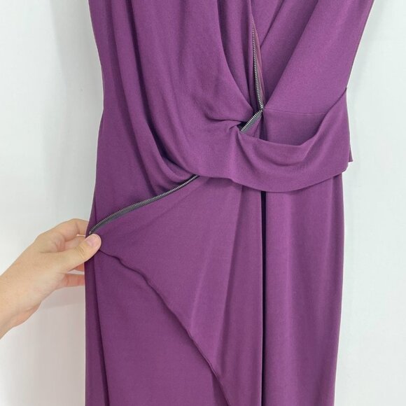 Gucci Purple Zipper cap sleeve sheath mini dress - Picture 6 of 16